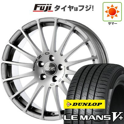 【新品国産車用5穴100】 夏タイヤ ホイール4本セット 215/40R18 ダンロップ ルマン V+(ファイブプラス) OZ スーパーツーリズモ GT 18インチ(送料無料)