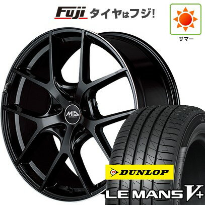 【新品国産5穴114.3車】 夏タイヤ ホイール4本セット 245/45R19 ダンロップ ルマン V+(ファイブプラス) MID WHEELS MID EXCLUSIVE 025F 19インチ(送料無料) サマータイヤ