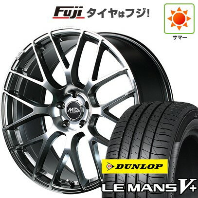 【新品国産5穴100車】 夏タイヤ ホイール4本セット 215/35R19 ダンロップ ルマン V+(ファイブプラス) MID WHEELS MID EXCLUSIVE 028F 19インチ(送料無料) サマータイヤ