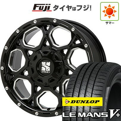 【新品国産車用5穴100】 夏タイヤ ホイール4本セット 205/55R16 ダンロップ ルマン V+(ファイブプラス) MLJ エクストリームJ XJ06 16インチ(送料無料)