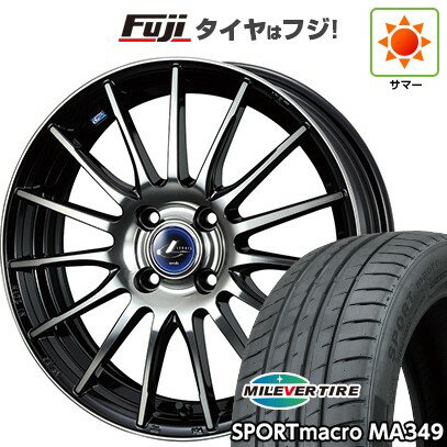 【新品国産車用5穴100】 夏タイヤ ホイール4本セット 215/45R17 ミレバー スポーツマクロ MA349(限定) WEDS ウェッズ レオニス NAVIA 05 17インチ(送料無料)