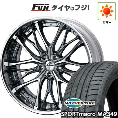 【新品国産車用5穴114.3】 夏タイヤ ホイール4本セット 225/35R20 ミレバー スポーツマクロ MA349(限定) WEDS ウェッズ クレンツェ ウィーバル 20インチ(送料無料)