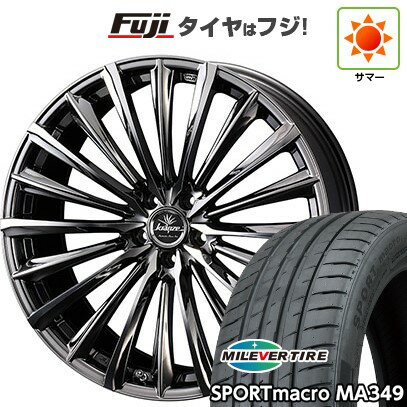 【新品国産車用5穴114.3】 夏タイヤ ホイール4本セット 225/35R20 ミレバー スポーツマクロ MA349(限定) WEDS ウェッズ クレンツェ ヴィルハーム 225EVO 20インチ(送料無料)