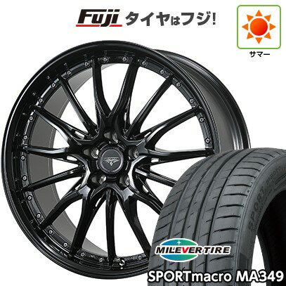 【新品国産車用5穴114.3】 夏タイヤ ホイール4本セット 225/45R19 ミレバー スポーツマクロ MA349(限定) トピー ドルフレン ヒューバー 19インチ(送料無料)