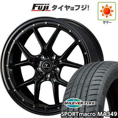 【新品国産車用5穴114.3】 夏タイヤ ホイール4本セット 245/40R19 ミレバー スポーツマクロ MA349(限定) WEDS ウェッズ ノヴァリス アセット S1 19インチ(送料無料)