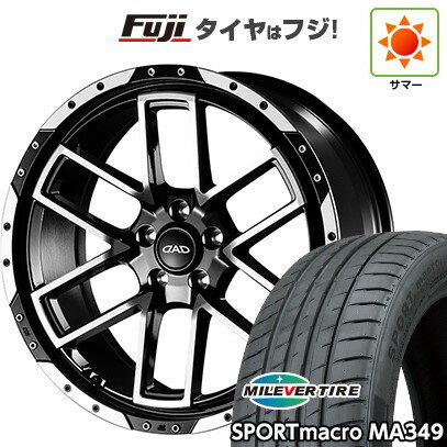 【新品国産車用5穴100】 夏タイヤ ホイール4本セット 215/35R19 ミレバー スポーツマクロ MA349(限定) ギャルソン ツェンレイン ヴォーグ 19インチ(送料無料)