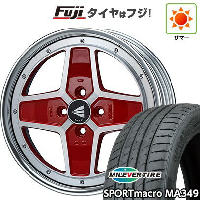 【新品国産車用4穴100】 夏タイヤ ホイール4本セット 195/45R16 ミレバー スポーツマクロ MA349(限定) ENKEI エンケイ ネオクラシック アパッチ2 ネオ 16インチ(送料無料)