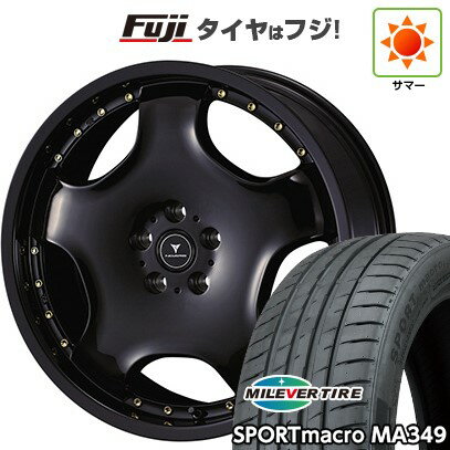【新品国産車用5穴114.3】 夏タイヤ ホイール4本セット 225/30R20 ミレバー スポーツマクロ MA349(限定) WEDS ウェッズ ノヴァリス アセット D1 20インチ(送料無料)