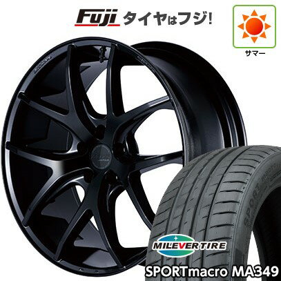 【新品国産車用5穴114.3】 夏タイヤ ホイール4本セット 225/35R20 ミレバー スポーツマクロ MA349(限定) エムテクノ M.T.S.JAPAN SSL5 20インチ(送料無料)