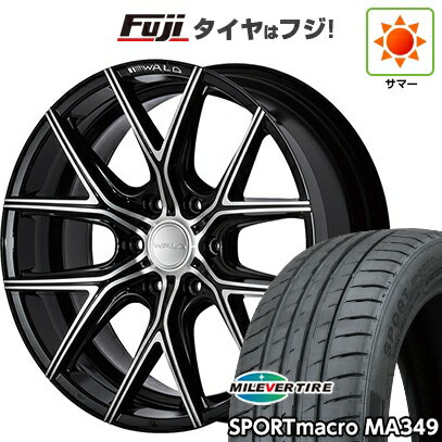 【新品】ハイエース200系 夏タイヤ ホイール4本セット 225/35R20 ミレバー スポーツマクロ MA349（限定） WALD ヴァルド イリマ 1P I11-C 8J 20インチ(送料無料)