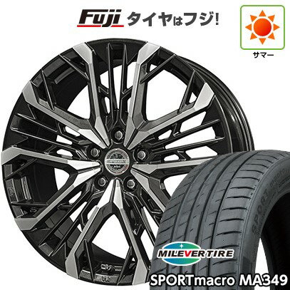 【新品国産車用5穴114.3】 夏タイヤ ホイール4本セット 225/35R20 ミレバー スポーツマクロ MA349(限定) 共豊 シュタイナー LGX 20インチ(送料無料)