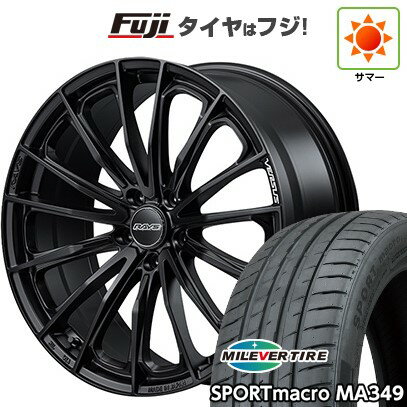 【新品国産車用5穴100】 夏タイヤ ホイール4本セット 215/45R17 ミレバー スポーツマクロ MA349(限定) RAYS レイズ ベルサス ヴォウジェ SE 17インチ(送料無料)