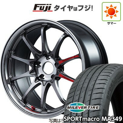 【新品国産車用5穴100】 夏タイヤ ホイール4本セット 215/45R17 ミレバー スポーツマクロ MA349(限定) RAYS レイズ ボルクレーシング CE28N-plus SL 17インチ(送料無料)