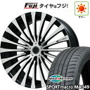 【新品国産5穴114.3車】 夏タイヤ ホイール4本セット 245/45R19 ミレバー スポーツマクロ MA349(限定) エムズスピード ジュリア 666モ...