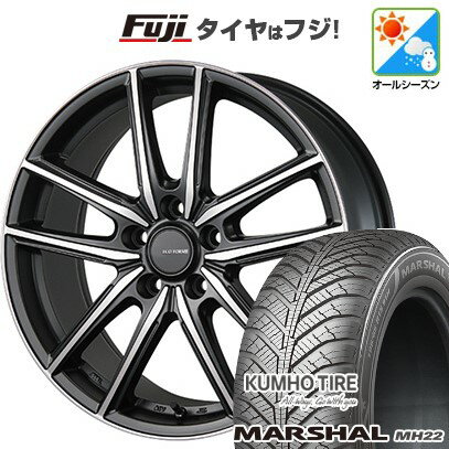 【新品国産5穴100車】 オールシーズンタイヤ ホイール4本セット 215/45R17 クムホ マーシャル MH22 オールシーズン(限定) ブリヂストン エコフォルム CRS20 17インチ(送料無料)