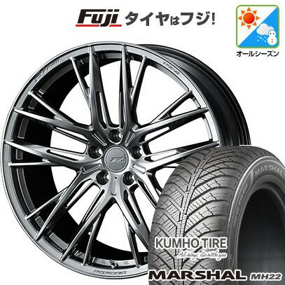 【新品国産5穴114.3車】 オールシーズンタイヤ ホイール4本セット 235/50R18 クムホ マーシャル MH22 オールシーズン(限定) WEDS ウェッズ F-ZERO FZ-5 18インチ(送料無料)