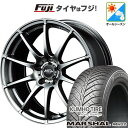 【新品国産5穴114.3車】 オールシーズンタイヤ ホイール4本セット 235/50R18 クムホ マーシャル MH22 オールシーズン(限定) MID WHEELS スタッグ メタリックグレー 18インチ(送料無料)