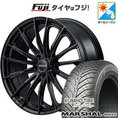【新品国産5穴114.3車】 オールシーズンタイヤ ホイール4本セット 235/55R18 クムホ マーシャル MH22 オールシーズン(限定) RAYS レイズ ベルサス ヴォウジェ SE 18インチ(送料無料)