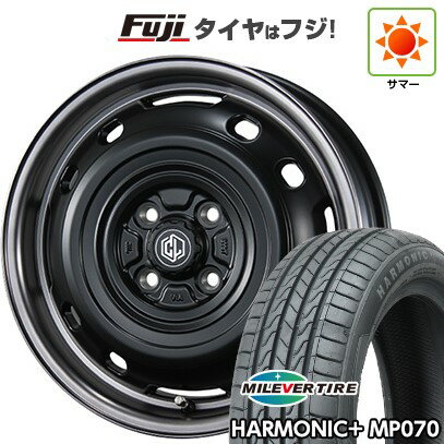【新品 軽自動車】N-BOX タント スペーシア 夏タイヤ ホイール4本セット 165/55R15 ミレバー ハーモニック プラス MP070(限定) シーエルリンク UNIONRIM TX 4.5J 15インチ(送料無料)