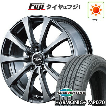 樂天商城 - 【新品】60系プリウス 夏タイヤ ホイール4本セット 195/60R17 ミレバー ハーモニック プラス MP070(限定) MID WHEELS G10 7J 17インチ(送料無料)