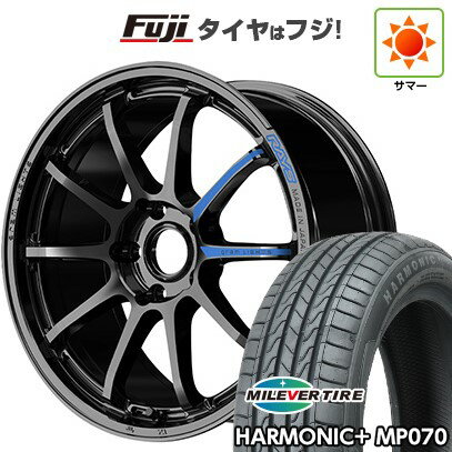 【新品】60系プリウス 夏タイヤ ホイール4本セット 195/60R17 ミレバー ハーモニック プラス MP070(限定) RAYS レイズ グラムライツ 57NR SPEC-M 7J 17インチ(送料無料)