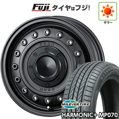 【新品 軽自動車】N-BOX タント スペーシア 夏タイヤ ホイール4本セット 165/55R15 ミレバー ハーモニック プラス MP070(限定) クリムソン ディーン コロラド 4.5J 15インチ(送料無料)