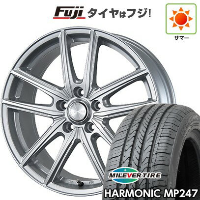 【新品国産車用5穴114.3】 夏タイヤ ホイール4本セット 205/65R16 ミレバー ハーモニック MP247(限定) ブリヂストン エコフォルム SE-20 6.5J 16インチ(送料無料)