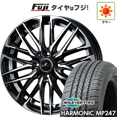 【新品 軽自動車】エブリイワゴン 夏タイヤ ホイール4本セット 165/50R15 ミレバー ハーモニック MP247(限定) WEDS ウェッズ レオニス SK 4.5J 15インチ(送料無料)
