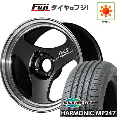 【新品 軽自動車】エブリイワゴン 夏タイヤ ホイール4本セット 165/50R15 ミレバー ハーモニック MP247(限定) ヨコハマ アドバンレーシング ONI2 15インチ(送料無料) サマータイヤ