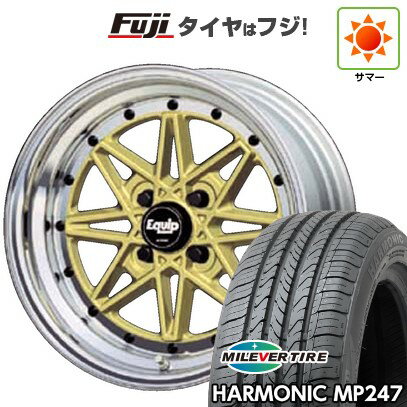 【新品 軽自動車】エブリイワゴン 夏タイヤ ホイール4本セット 165/50R15 ミレバー ハーモニック MP247(限定) WORK ワーク エクイップ 03 5J 15インチ(送料無料)