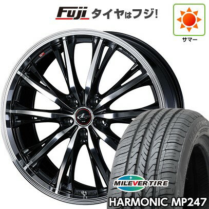 【新品国産車用5穴114.3】 夏タイヤ ホイール4本セット 205/65R16 ミレバー ハーモニック MP247(限定) WEDS ウェッズ レオニス RT 6.5J 16インチ(送料無料)