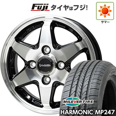 【新品 軽自動車】エブリイワゴン 夏タイヤ ホイール4本セット 165/50R15 ミレバー ハーモニック MP247(限定) ホットスタッフ ヴァレット アンクレイ 4.5J 15インチ(送料無料)