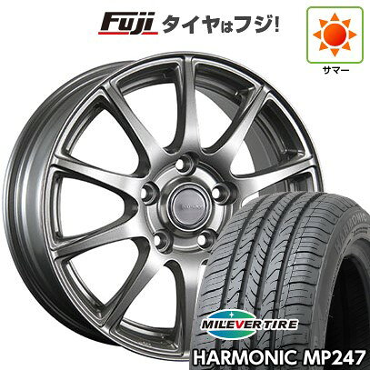 【新品国産車用5穴114.3】 夏タイヤ ホイール4本セット 205/65R16 ミレバー ハーモニック MP247(限定) ブリヂストン エコフォルム SE-23 6.5J 16インチ(送料無料)