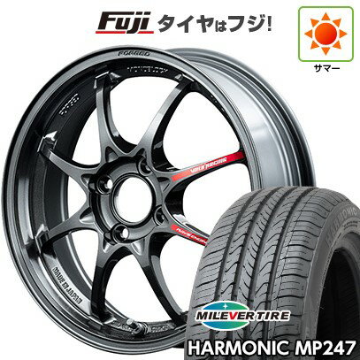 【新品 軽自動車】エブリイワゴン 夏タイヤ ホイール4本セット 165/50R15 ミレバー ハーモニック MP247(限定) RAYS レイズ ボルクレーシング CE28 クラブレーサー2 5J 15インチ(送料無料)