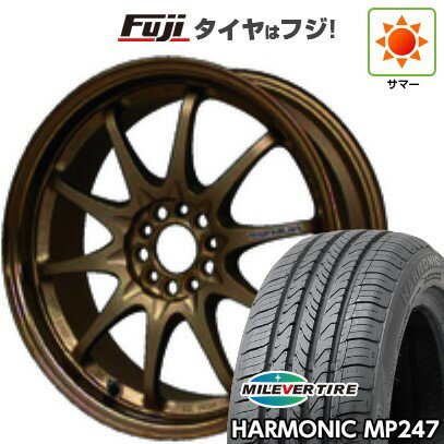 【新品国産車用5穴114.3】 夏タイヤ ホイール4本セット 205/65R16 ミレバー ハーモニック MP247(限定) RAYS レイズ ボルクレーシング CE28N 7J 16インチ(送料無料)