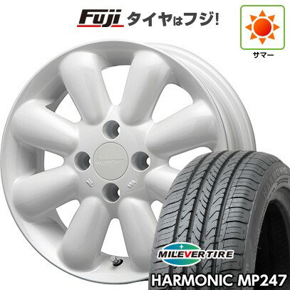 【新品 軽自動車】エブリイワゴン 夏タイヤ ホイール4本セット 165/50R15 ミレバー ハーモニック MP247(限定) MLJ ハイペリオン ピノプラス 4.5J 15インチ(送料無料)