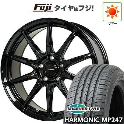 【新品国産車用5穴114.3】 夏タイヤ ホイール4本セット 205/65R16 ミレバー ハーモニック MP247(限定) ホットスタッフ ジースピード G-05 6.5J 16インチ(送料無料)