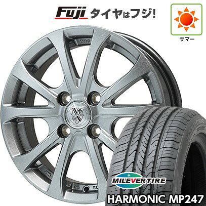 【新品 軽自動車】エブリイワゴン 夏タイヤ ホイール4本セット 165/50R15 ミレバー ハーモニック MP247(限定) ビッグウエイ TRG-バーンII 4.5J 15インチ(送料無料)