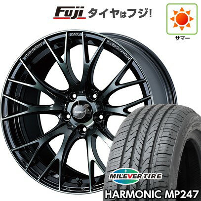 【新品国産車用5穴114.3】 夏タイヤ ホイール4本セット 205/65R16 ミレバー ハーモニック MP247(限定) WEDS ウェッズスポーツ SA-20R 7J 16インチ(送料無料)