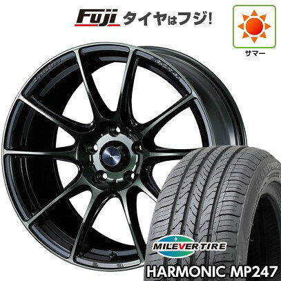 【新品国産車用5穴114.3】 夏タイヤ ホイール4本セット 205/65R16 ミレバー ハーモニック MP247(限定) WEDS ウェッズスポーツ SA-25R 7J 16インチ(送料無料)