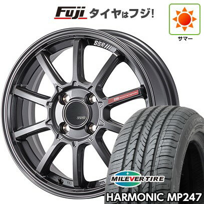 【新品 軽自動車】エブリイワゴン 夏タイヤ ホイール4本セット 165/50R15 ミレバー ハーモニック MP247(限定) SSR GT GTV05 5J 15インチ(送料無料)