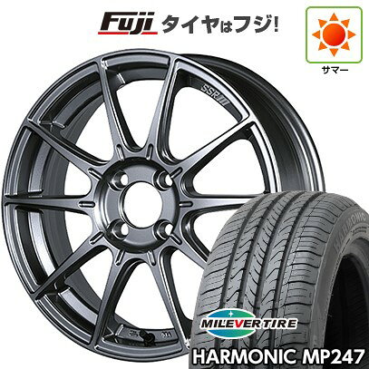 【新品 軽自動車】エブリイワゴン 夏タイヤ ホイール4本セット 165/50R15 ミレバー ハーモニック MP247(限定) SSR GT GTX01 5J 15インチ(送料無料)