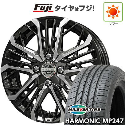 【新品 軽自動車】エブリイワゴン 夏タイヤ ホイール4本セット 165/50R15 ミレバー ハーモニック MP247(限定) 共豊 シュタイナー LGX 4.5J 15インチ(送料無料)