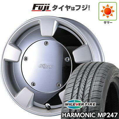【新品 軽自動車】エブリイワゴン 夏タイヤ ホイール4本セット 165/50R15 ミレバー ハーモニック MP247(限定) クリムソン グーフィー スプリッター 15インチ(送料無料) サマータイヤ