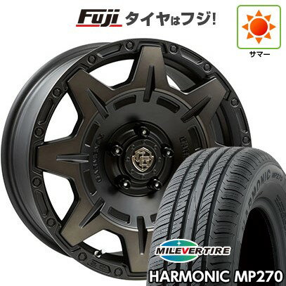 【新品国産車用5穴114.3】 夏タイヤ ホイール4本セット 215/65R16 ミレバー ハーモニック MP270(限定) WEDS ウェッズ クロスオーバーガーメンツ Style M 16インチ(送料無料)