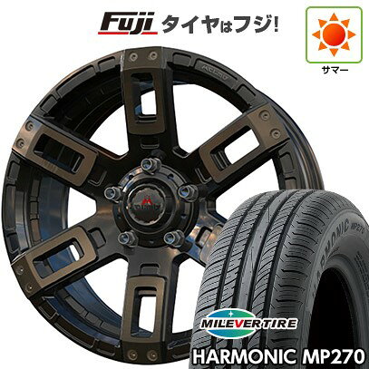 【新品国産車用5穴114.3】 夏タイヤ ホイール4本セット 215/65R16 ミレバー ハーモニック MP270(限定) エムクライム カノン 7J 16インチ(送料無料)