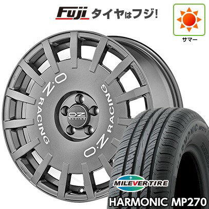 【新品国産車用4穴100】 夏タイヤ ホイール4本セット 195/55R16 ミレバー ハーモニック MP270(限定) OZ ラリーレーシング 16インチ(送料無料)
