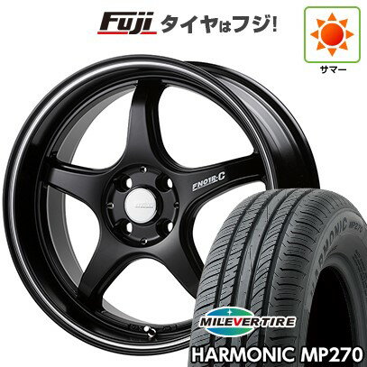 【新品国産車用4穴100】 夏タイヤ ホイール4本セット 185/55R16 ミレバー ハーモニック MP270(限定) ゴジゲン PROレーサー FN01R-C STV 16インチ(送料無料)