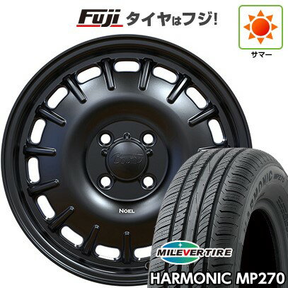 【新品 軽自動車】ハスラー デリカミニ(4WD) 夏タイヤ ホイール4本セット 165/60R15 ミレバー ハーモニック MP270(限定) オフビート バウンティコレクション ノエル 5J 15インチ(送料無料)