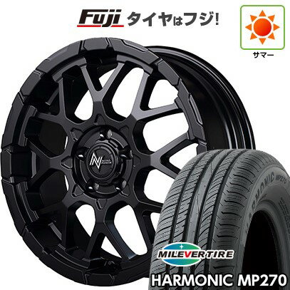 【新品国産車用5穴114.3】 夏タイヤ ホイール4本セット 215/65R16 ミレバー ハーモニック MP270(限定) MID WHEELS NITRO POWER M28 バレットS 16インチ(送料無料)